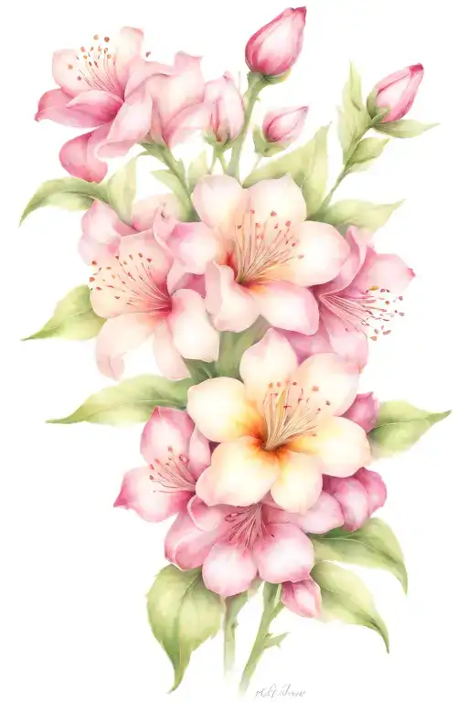 april and September birth flower tattoo design idea