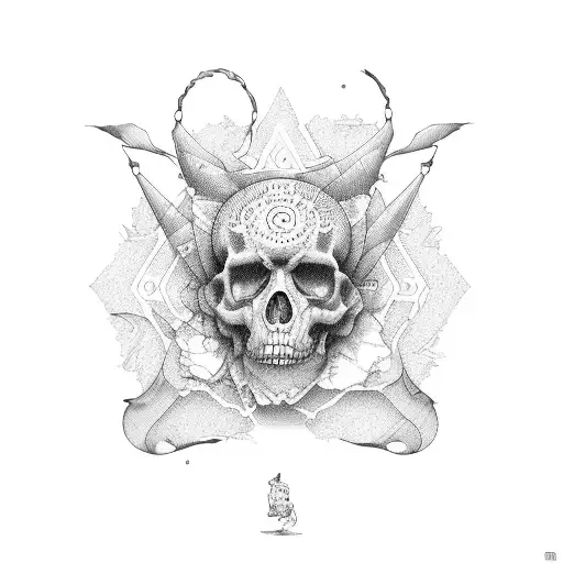 mapa de venezuela y brujula tattoo design idea