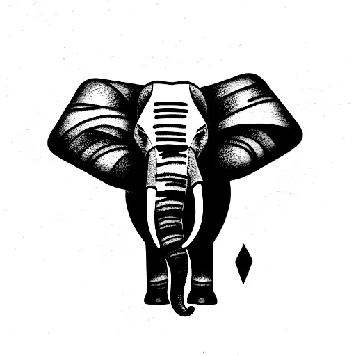 Elephant tattoo design idea