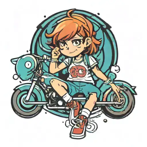 scott pilgrim girl tattoo design idea