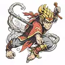 Monkey King tattoo design idea