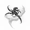 scorpion eagle phoenix new moon 11 tattoo design idea