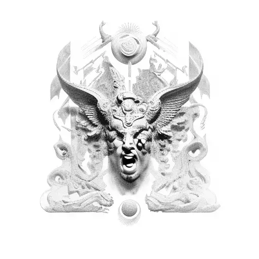 Roman god Eros tattoo design idea