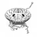 rana pacman tattoo design idea