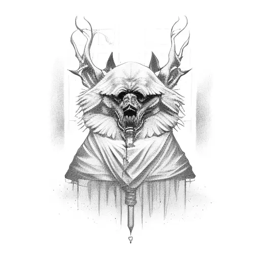 table shepherds staff  tattoo design idea