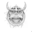 rod and staff  tattoo design idea