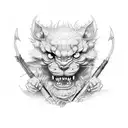 rod and staff  tattoo design idea