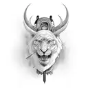 rod and staff  tattoo design idea