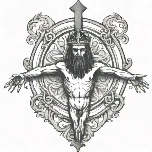 inri tattoo design idea