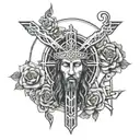 inri tattoo design idea
