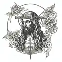inri tattoo design idea