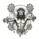 inri tattoo design idea