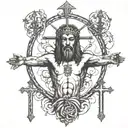 inri tattoo design idea
