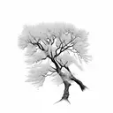 willow tree branch tattoo design idea