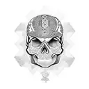 skull, aztec goodness and aztec snake tattoo design idea