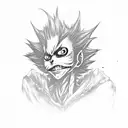 ryuk from death note tattoo design idea