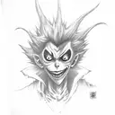 ryuk from death note tattoo design idea