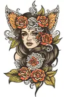 matching sister tattoo tattoo design idea