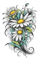 Daisy tattoo design idea