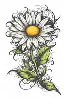 Daisy tattoo design idea
