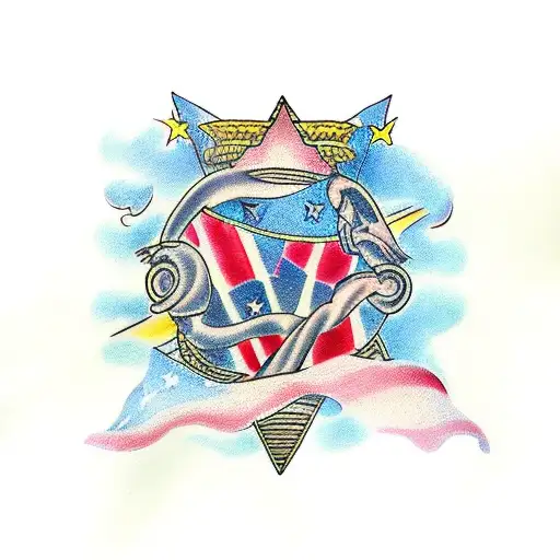 sons name is Roman, born July 4th tattoo design idea
