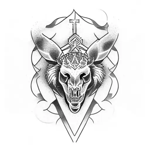 gotic church tattoo design idea