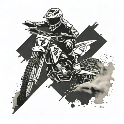 dirt bike tattoo design idea