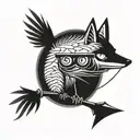 mordecai and rigby tattoo design idea