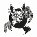 mordecai and rigby tattoo design idea