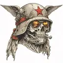 war hero tattoo design idea