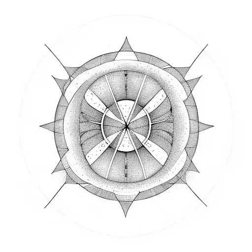 enso circle mathematics science inspired  tattoo design idea
