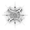 enso circle mathematics science inspired  tattoo design idea