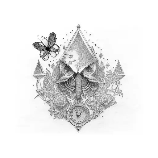 antique table  tattoo design idea