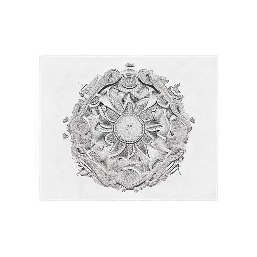 antique table  tattoo design idea
