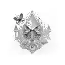antique table  tattoo design idea