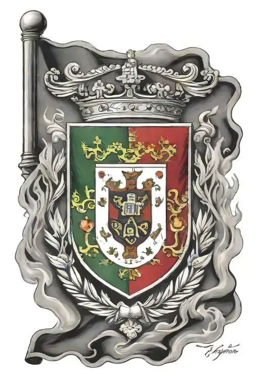 Logo portugal flag digg thunder storm tattoo design idea