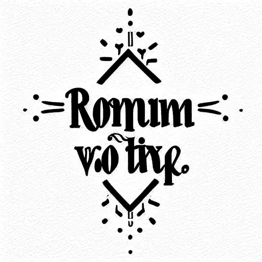 Romans 12 bible verse tattoo design idea