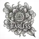 Be Fearless tattoo design idea