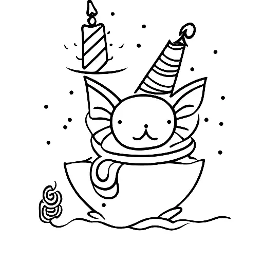 birthday  tattoo design idea