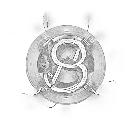 A club symbol intertwined with a dollar sign, representing the client's love for both nightlife and money tattoo design idea