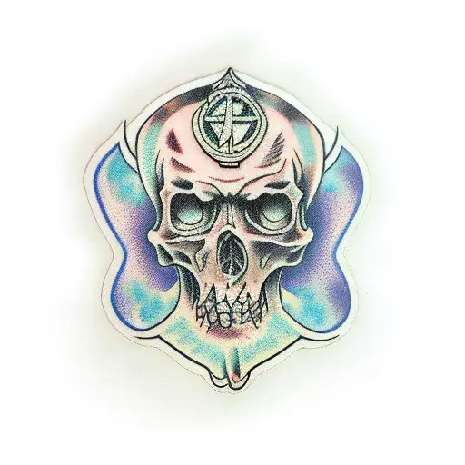 Undead Wizard tattoo design idea