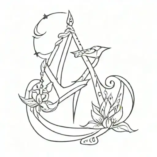 moksh and shiv trishul tattoo design idea