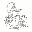 moksh and shiv trishul tattoo design idea