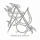 moksh and shiv trishul tattoo design idea