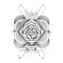 sablier, balance, abre de la vie  tattoo design idea