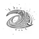 Surfboard tattoo design idea