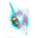 Surfboard  tattoo design idea