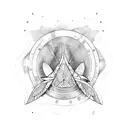 Surfboard tattoo design idea