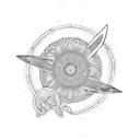 Surfboard tattoo design idea