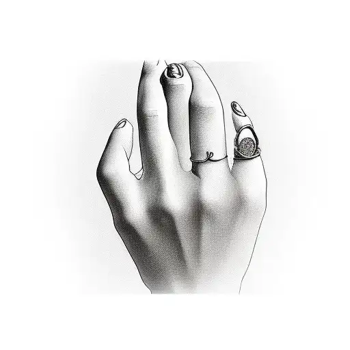 wide design for ring finger tattoo design idea